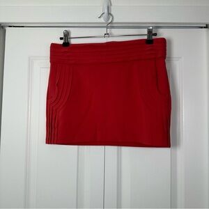 Diane Von Furstenberg Red Mini Skirt